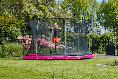 Salta Trampolin Comfort Edition Ground - 183cm - Rund Pink