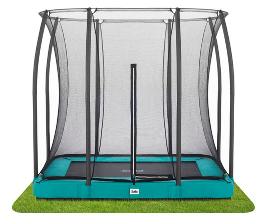 Salta Trampolin Comfort Edition Ground - 214x153cm - Rechteckig Grün