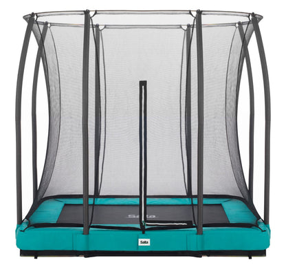 Salta Trampolin Comfort Edition Ground - 214x153cm - Rechteckig Grün