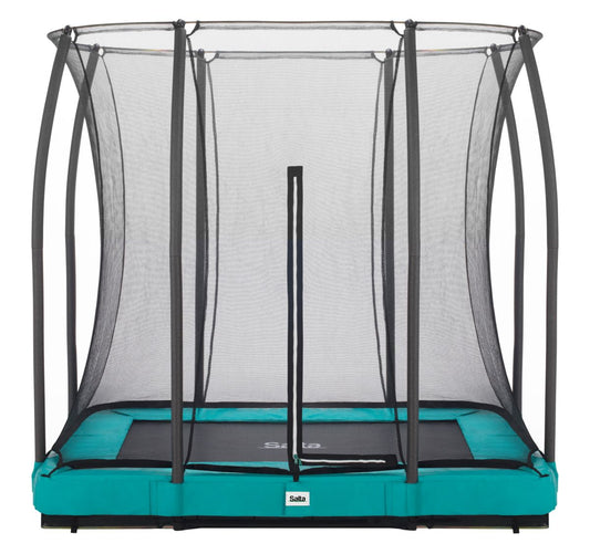 Salta Trampolin Comfort Edition Ground - 214x153cm - Rechteckig Grün