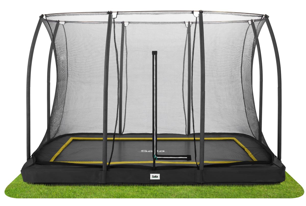 Salta Trampolin Comfort Edition Ground - 305x214cm - Rechteckig Schwarz