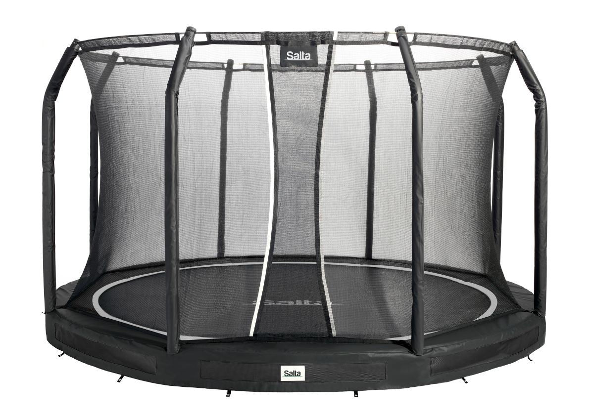 Salta Trampolin Premium Ground - 251cm - Rund Schwarz