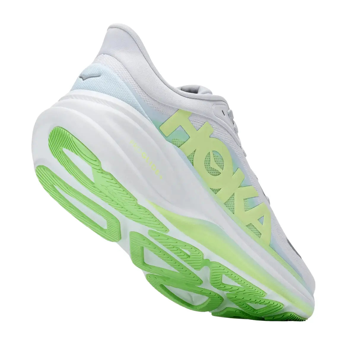 Hoka Damenlaufschuhe Clifton Pro, cosmic grey / neon yuzu – Bild 