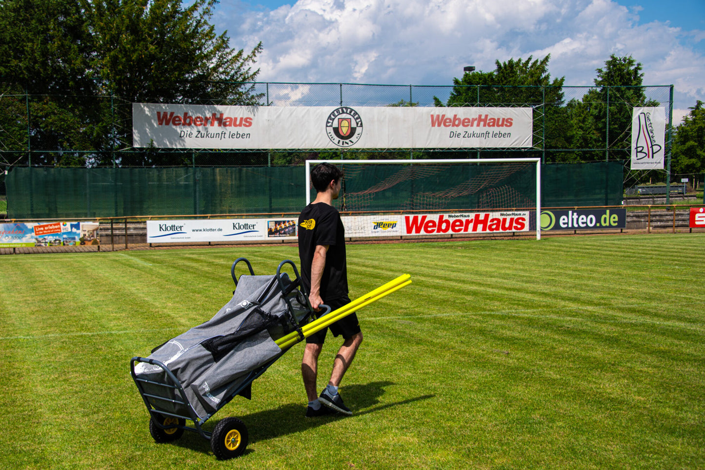 Powershot POWERCART®  - der ultimative Gerätewagen - Fußball grau/weiß