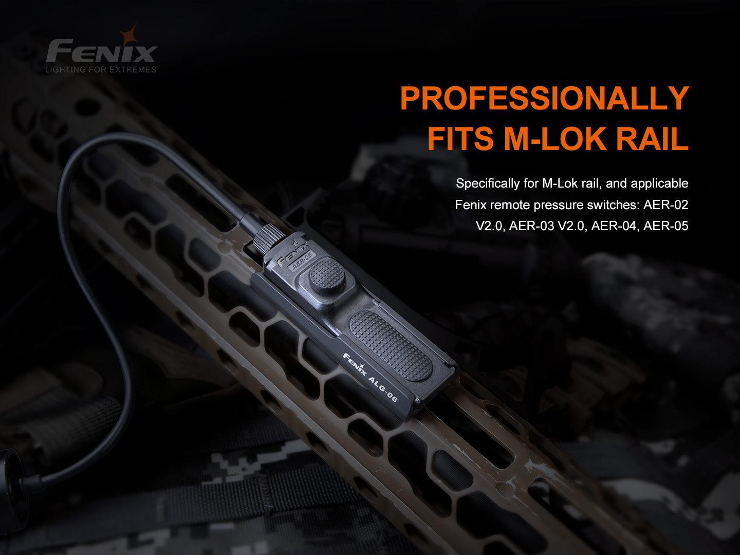 Fenix ALG-06 M-Lok-Halterung für Kabelschalter der Fenix AER-Serie.