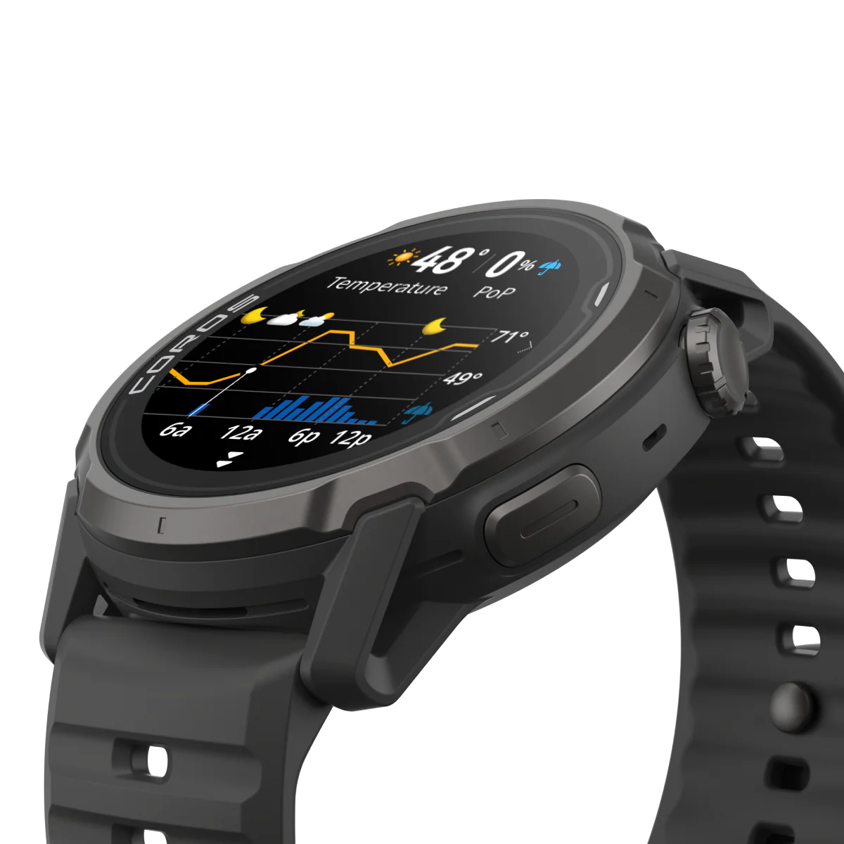 Coros Bergsportuhr Apex 4, 46mm, schwarz