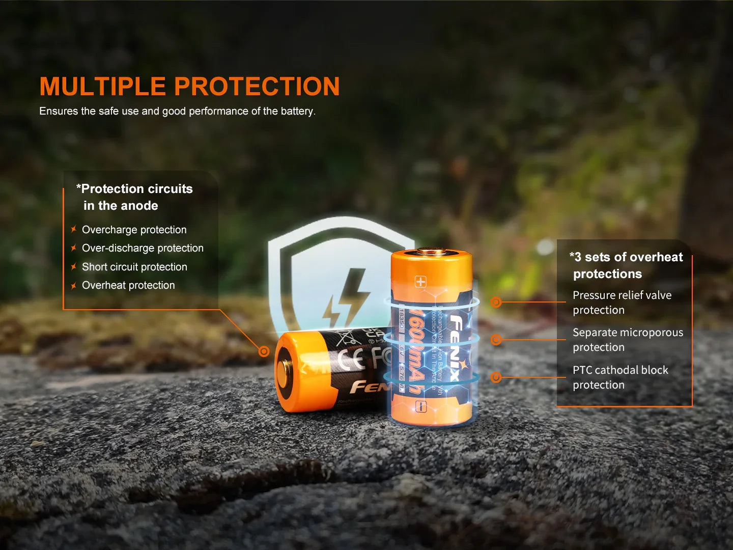 Fenix ARB-L18-1600 -Akku 18650 (1600 mAh)