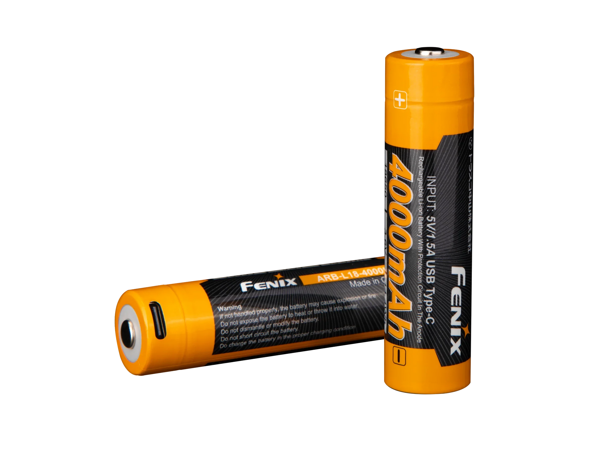 Fenix ARB-L18-4000U – 18650 Li-Ion Akku mit 4000 mAh, inkl. USB C Ladeanschluss – Bild 