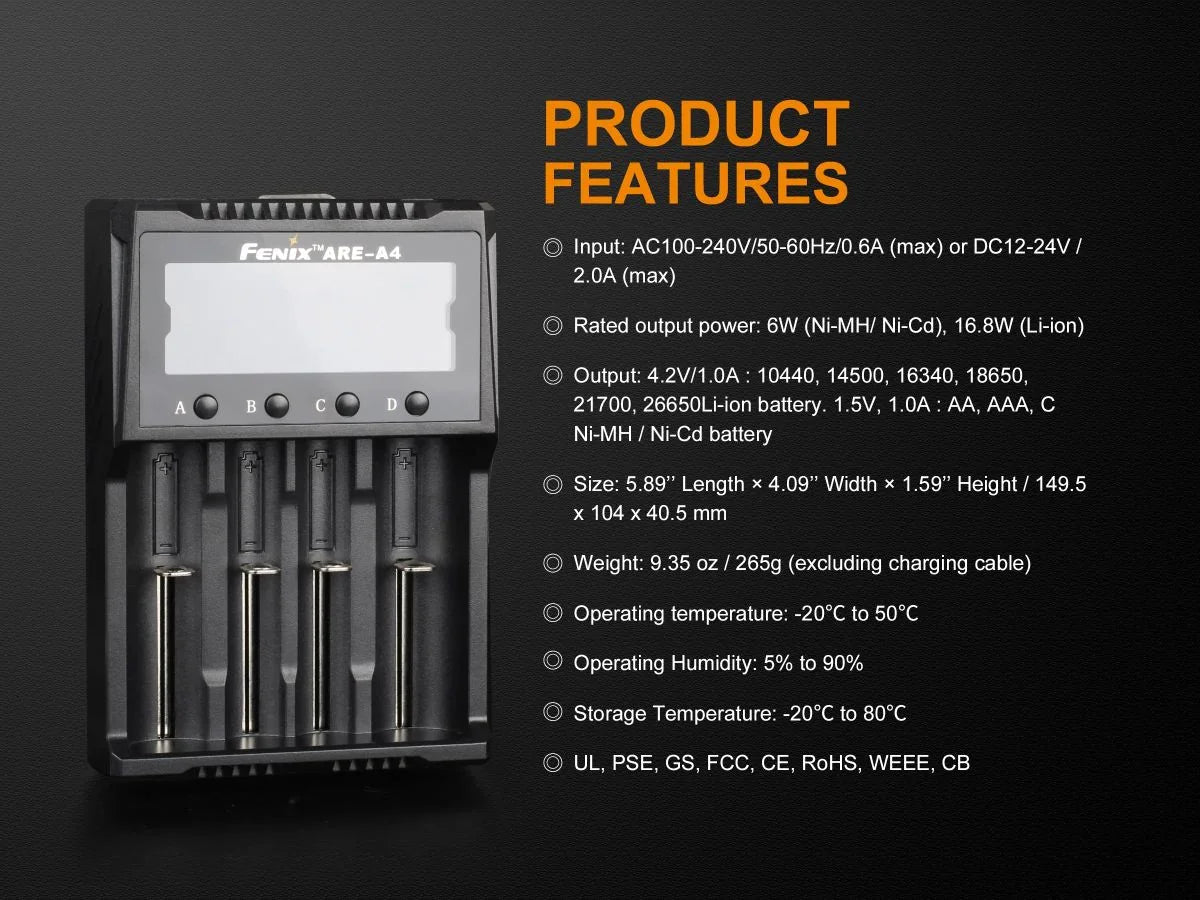 Fenix ARE-04, Multifunktionales Ladegerät