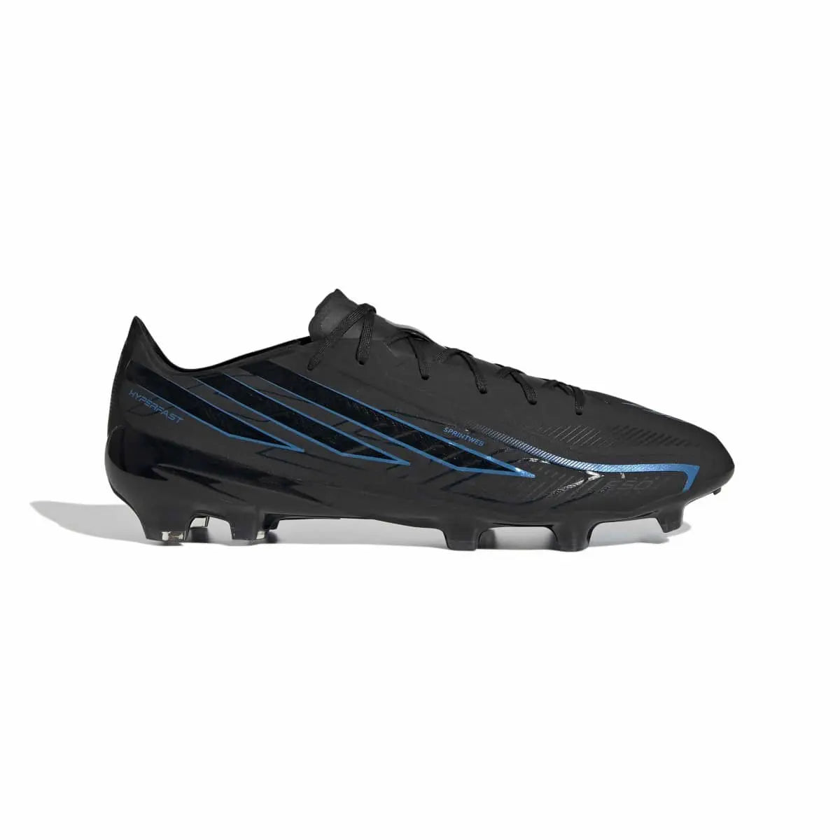 Adidas Fußballschuhe F50 Hyperfast Pro FG, Core Black / Core Black / Lucid Ray Blue – Bild 