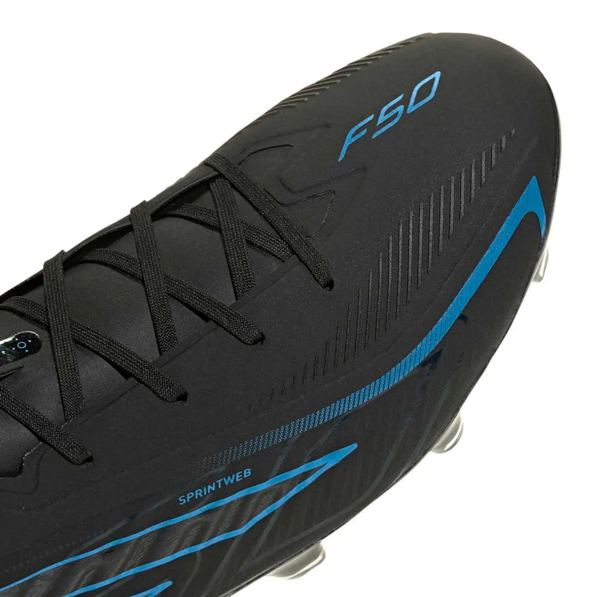 Adidas Fußballschuhe F50 Hyperfast Pro FG, Core Black / Core Black / Lucid Ray Blue