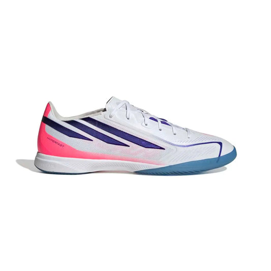 Adidas Hallenfußballschuhe F50 Hyperfast  Pro, white – weiß / 45 1/3