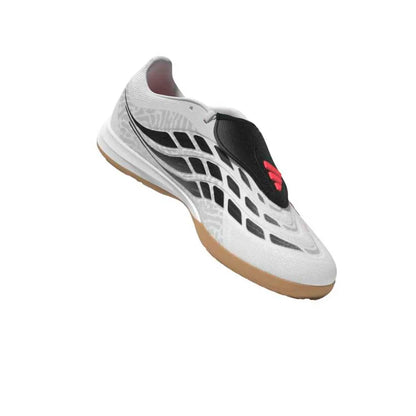 Adidas Hallenfußballschuhe Predator League FT IN, Cloud White / Solar Turbo / Core Black