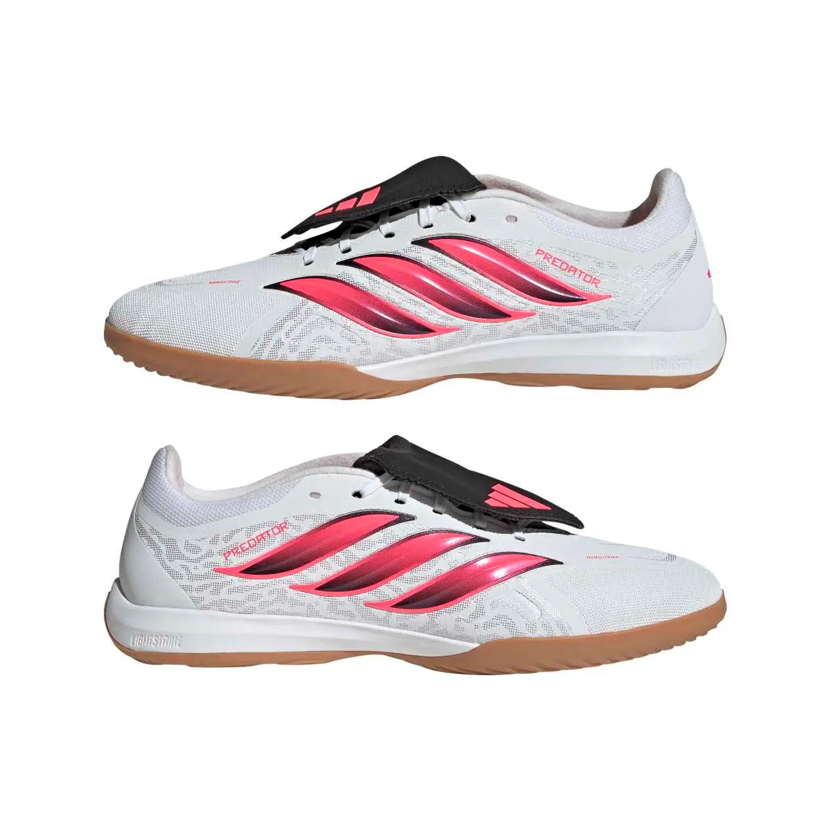 Adidas Hallenfußballschuhe Predator League FT IN, Cloud White / Solar Turbo / Core Black