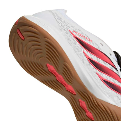 Adidas Hallenfußballschuhe Predator League FT IN, Cloud White / Solar Turbo / Core Black