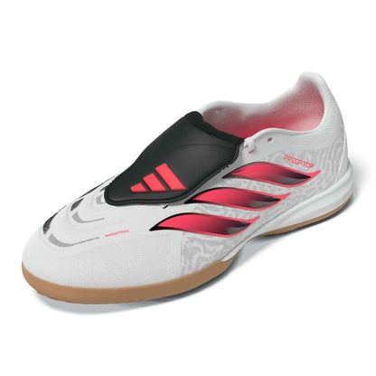 Adidas Hallenfußballschuhe Predator League FT IN, Cloud White / Solar Turbo / Core Black