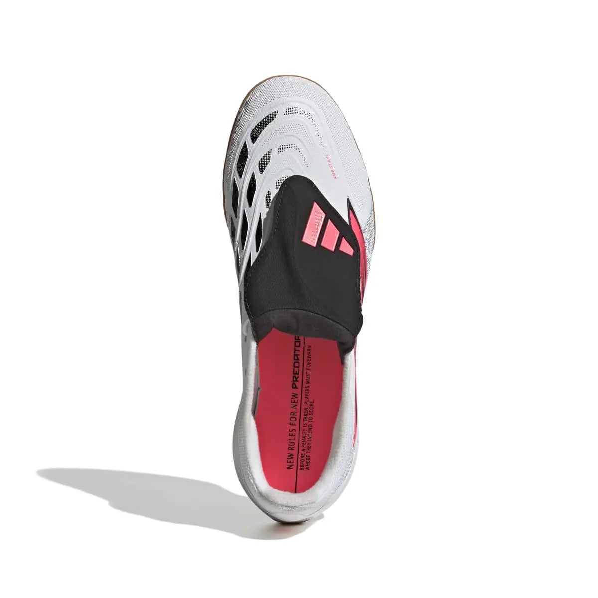 Adidas Hallenfußballschuhe Predator League FT IN, Cloud White / Solar Turbo / Core Black – Bild 