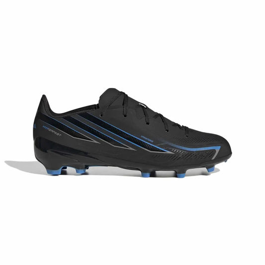 Adidas Kinderfußballschuhe F50 Hyperfast League FG, Core Black / Core Black / Lucid Ray Blue – ohne Farbe / 36 2/3