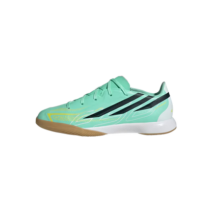 Adidas Kinderhallenfußballschuhe F50 Hyperfast League, Pulse Mint / Night Navy / Solar Lemon