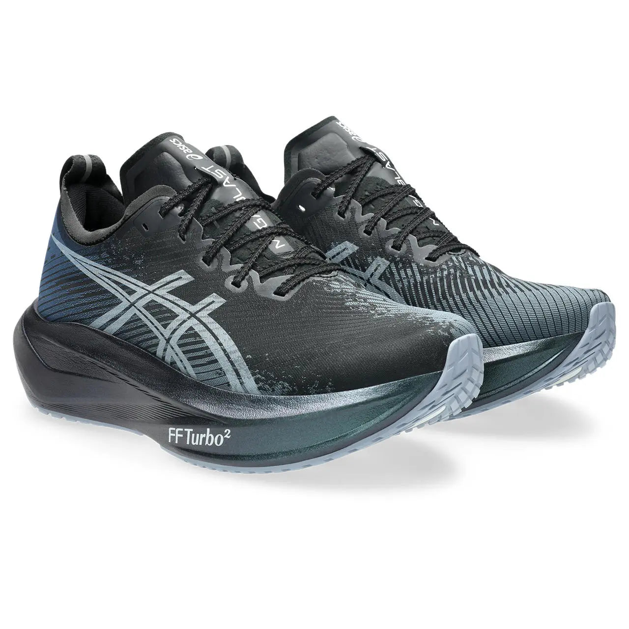 Asics Laufschuhe Megablast, neutrale Straßenlaufschuhe mit maximalem Bounce für schnell, black/white – Bild 