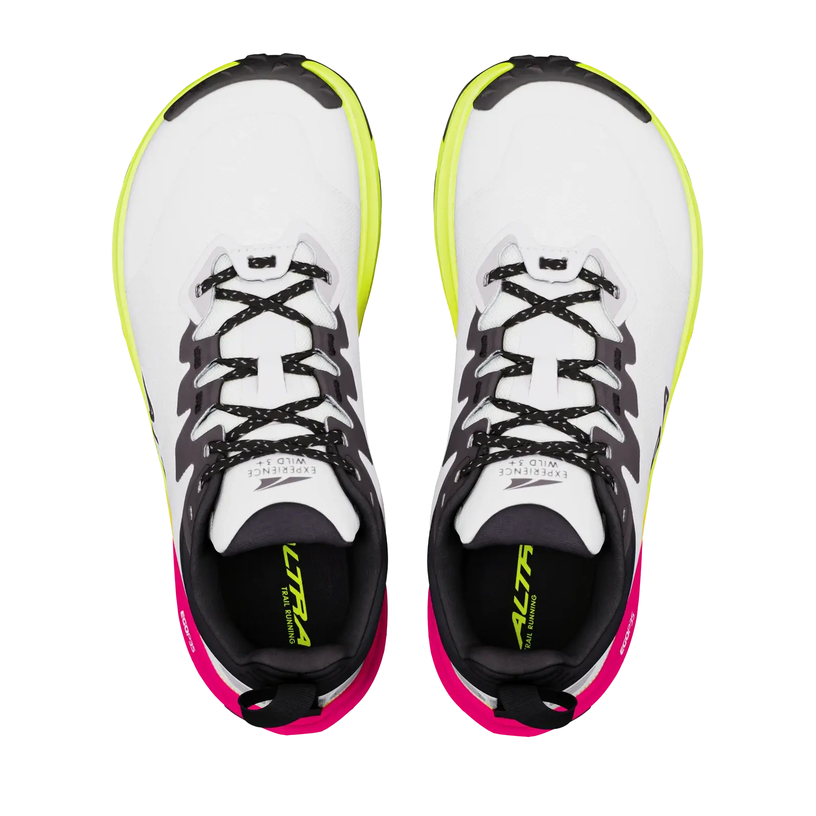 Altra Damenlaufschuhe Experience Wild 3+,  Ice/Black/Safety Yellow – Bild 