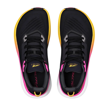 Altra Damenlaufschuhe FWD VIA 2, Black/Silver/Knockout Pink