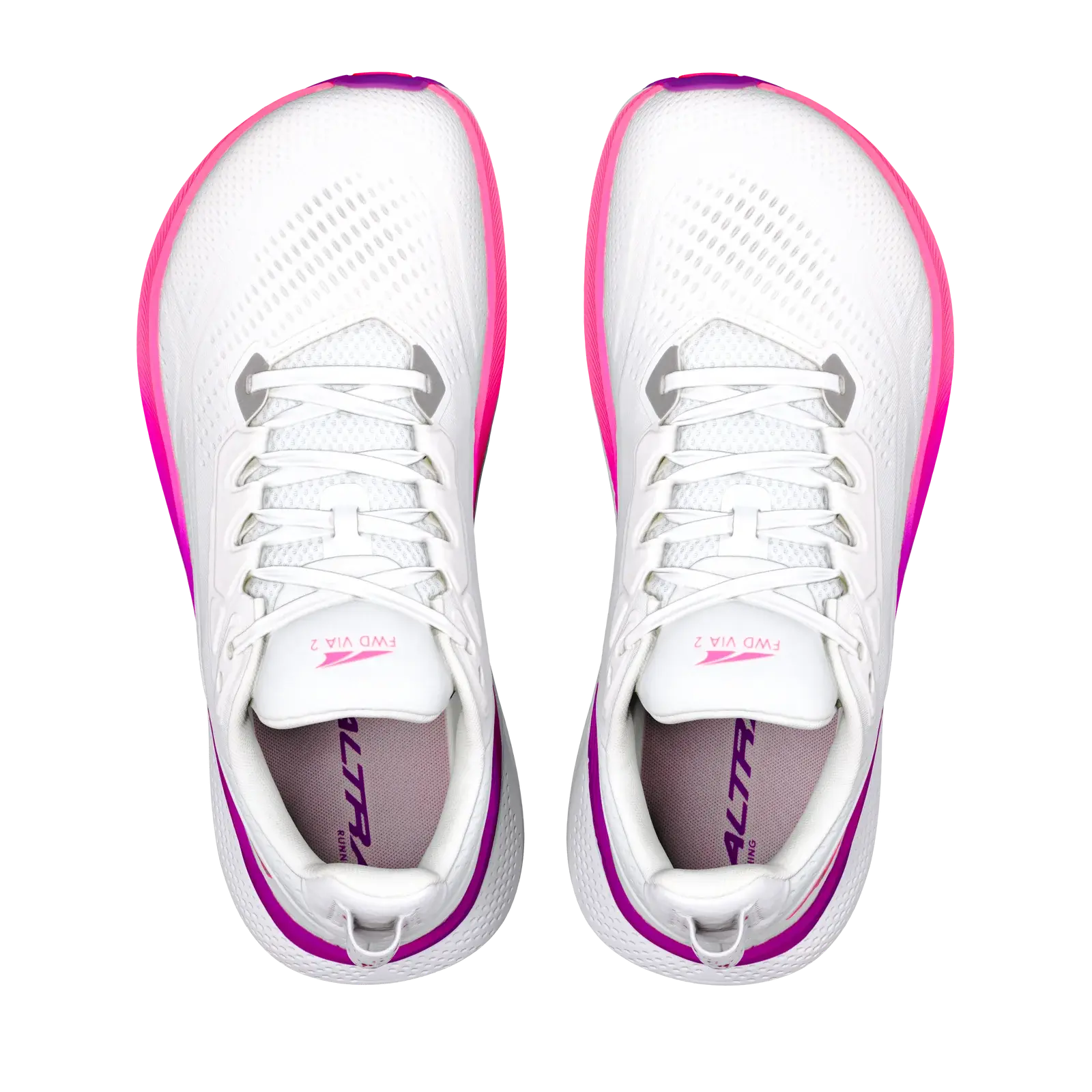 Altra Damenlaufschuhe FWD Via 2, White/Silver/Purple Cactus Flower – Bild 