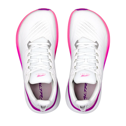 Altra Damenlaufschuhe FWD Via 2, White/Silver/Purple Cactus Flower