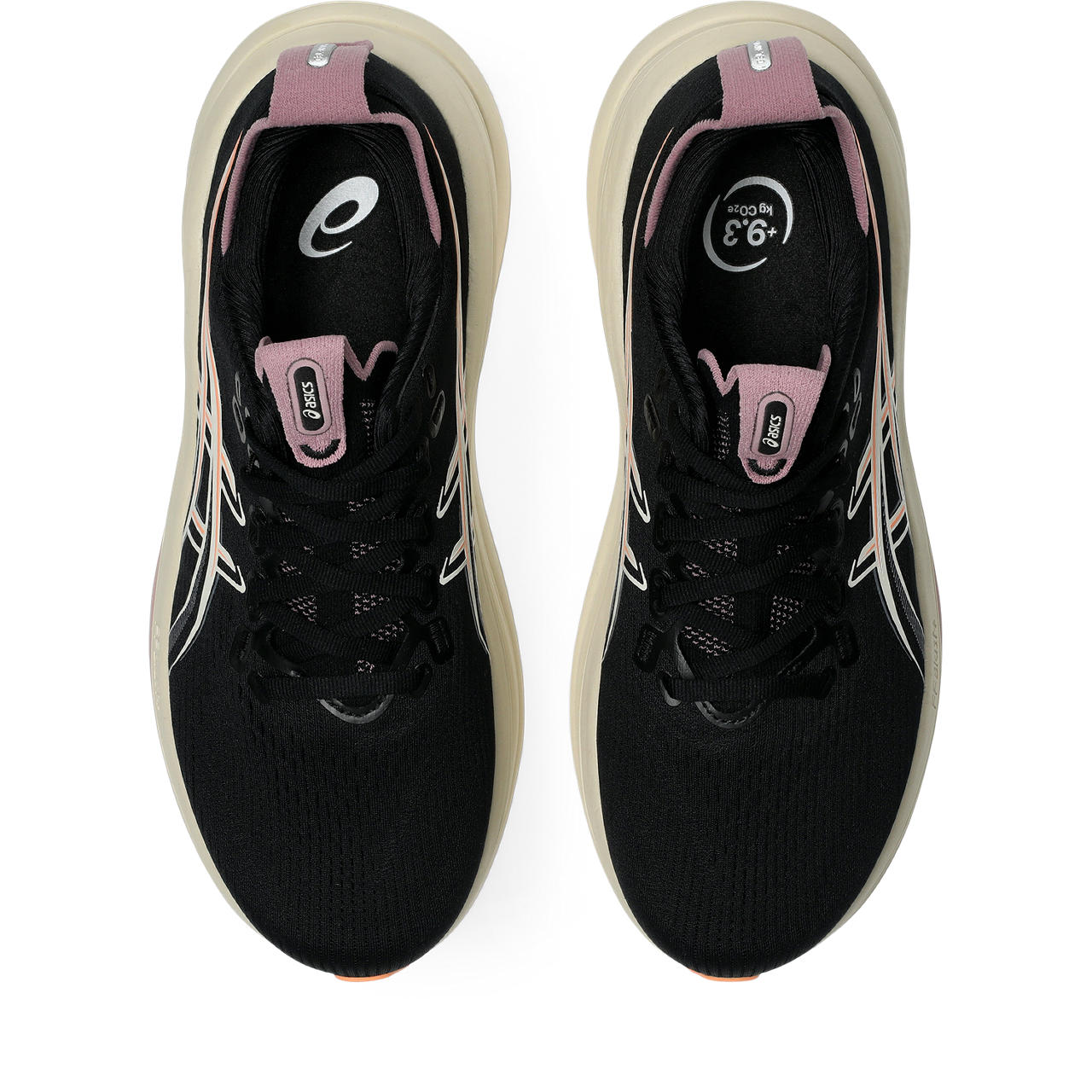 Asics Damenlaufschuhe Gel-Nimbus 28, Black/Taro Purple – Bild 