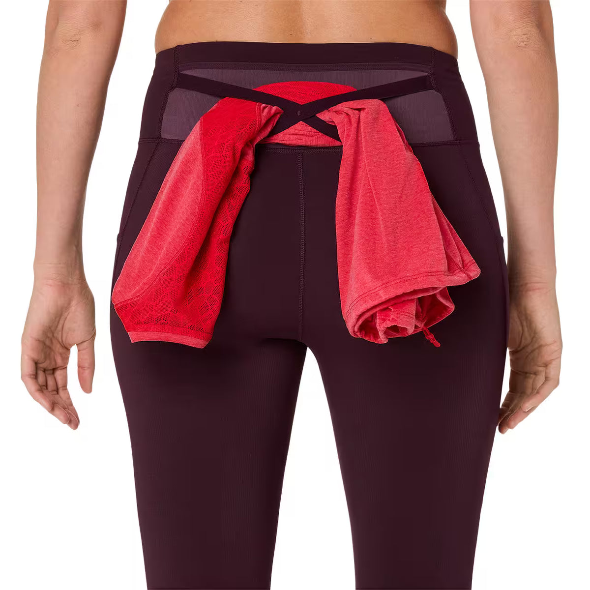 Asics Damenlaufhose Nagino Run Tight, Dark Aubergine – Bild 