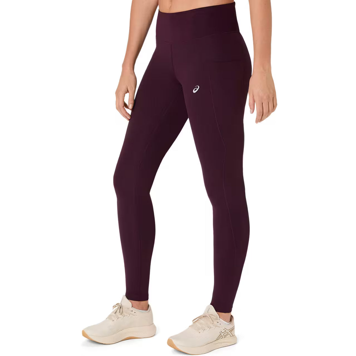 Asics Damenlaufhose Nagino Run Tight, Dark Aubergine – Bild 