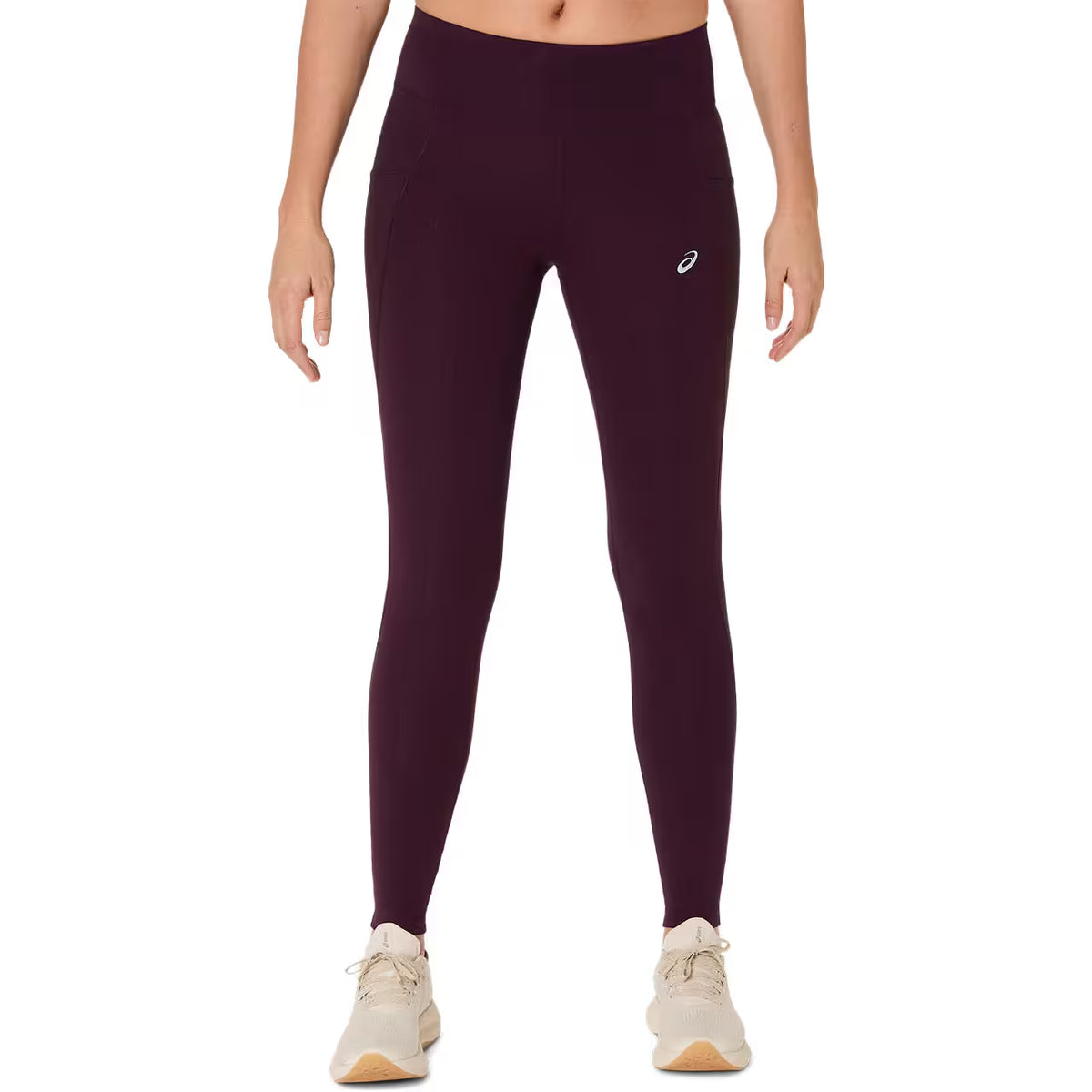 Asics Damenlaufhose Nagino Run Tight, Dark Aubergine – Bild 