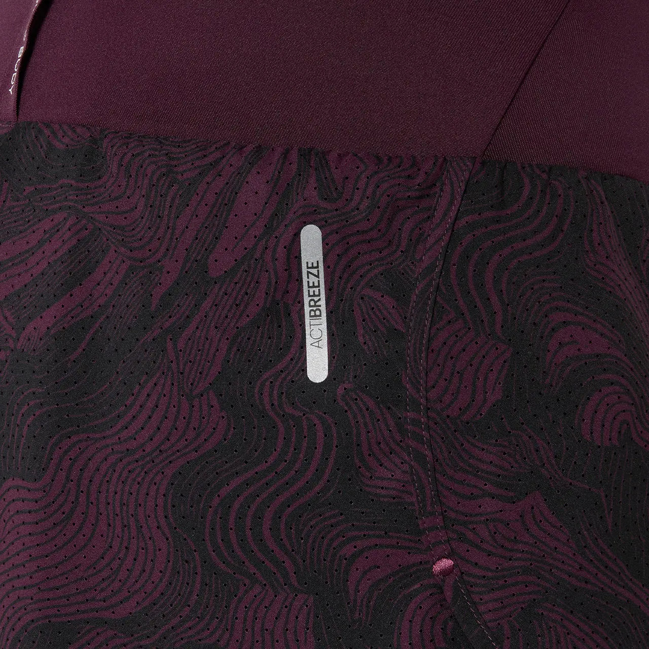 Asics Damenlaufhose Road All Over Print 2-N-1 3.5IN Short, Dark Aubergine – Bild 
