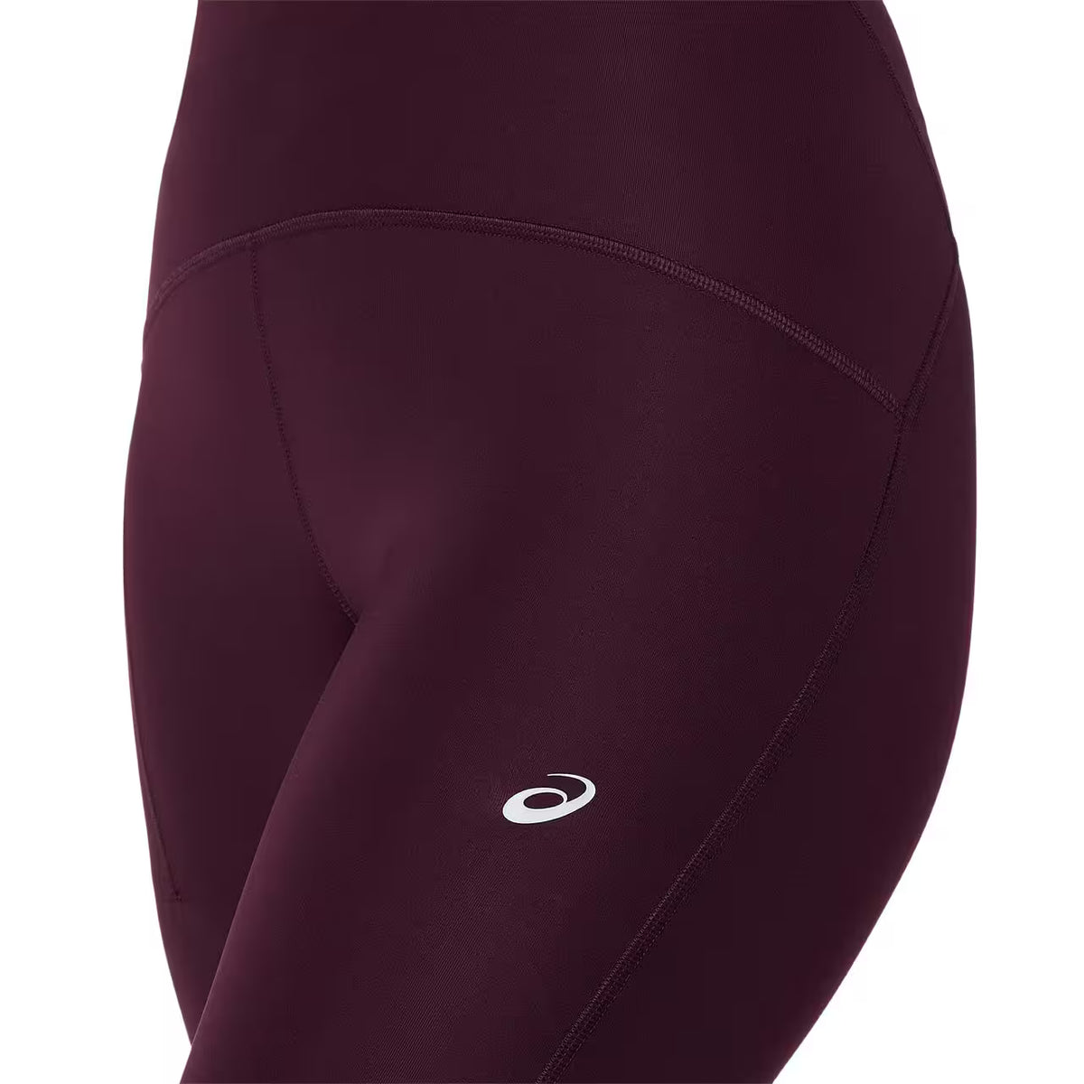 Asics Damenlaufhose Road High Waist Tight, Dark Aubergine - machsport