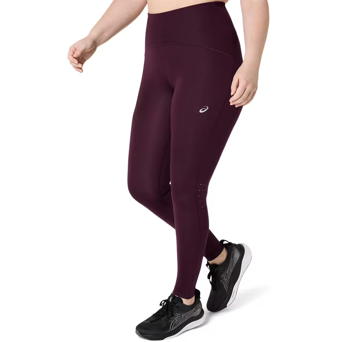 Asics Damenlaufhose Road High Waist Tight, Dark Aubergine - machsport – Bild 