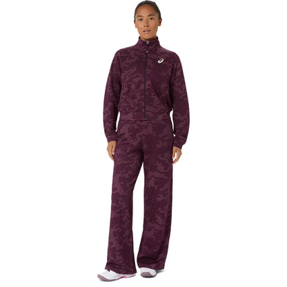 Asics Damenlaufjacke Match Jacket, Dark Aubergine