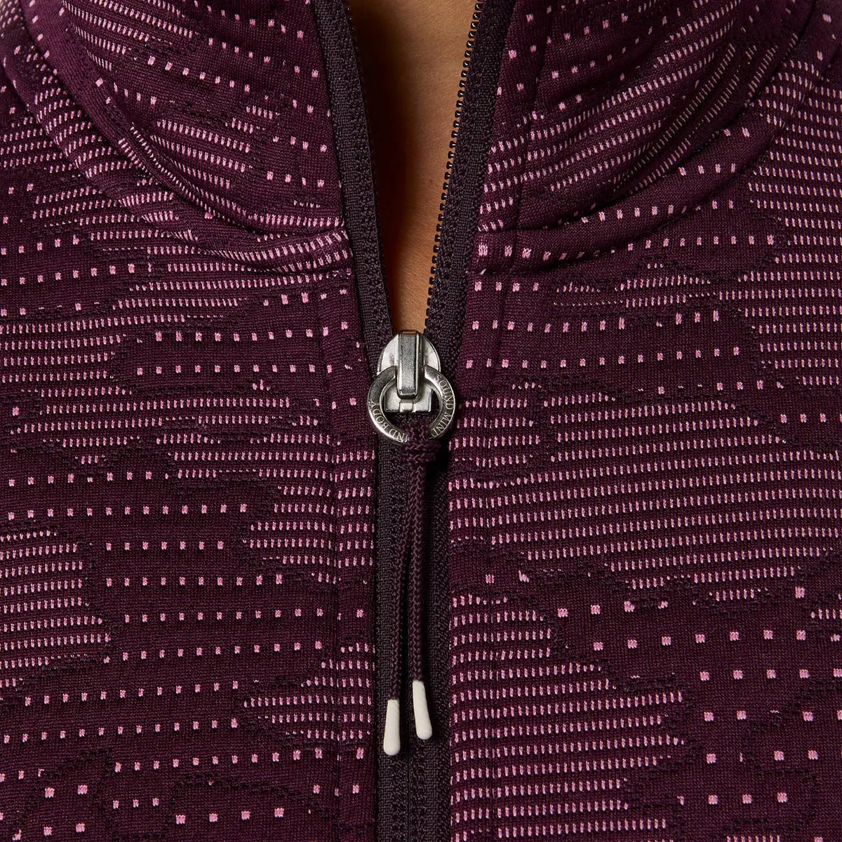 Asics Damenlaufjacke Match Jacket, Dark Aubergine