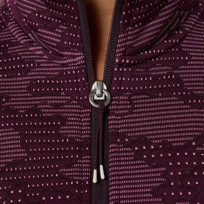 Asics Damenlaufjacke Match Jacket, Dark Aubergine