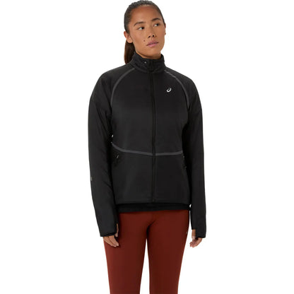 Asics Damenlaufjacke Road Winter Run Jacket, Performance Black