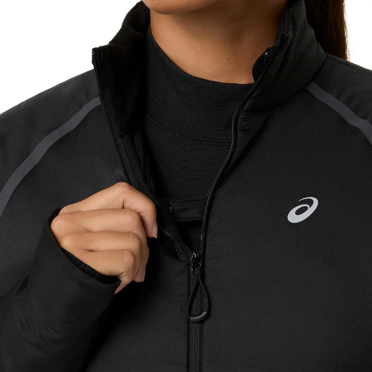 Asics Damenlaufjacke Road Winter Run Jacket, Performance Black