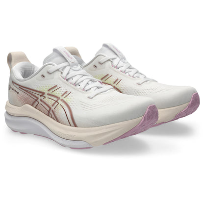 Asics Damenlaufschuhe Gel-Kayano 33, White/Hazy Lilac