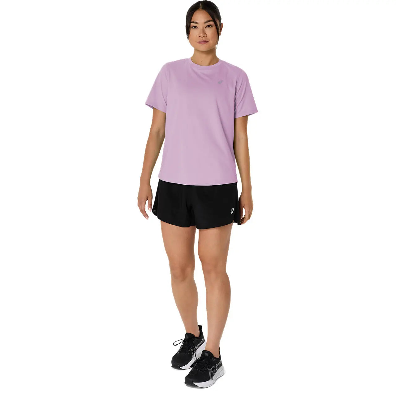 Asics Damenlaufshirt Core SS Top, Hazy Lilac – Bild 