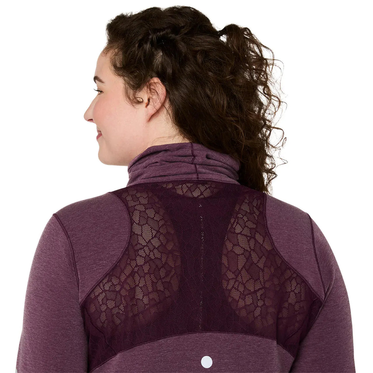 Asics Damenlaufshirt Nagino Run Winter LS Top, Dark Aubergine