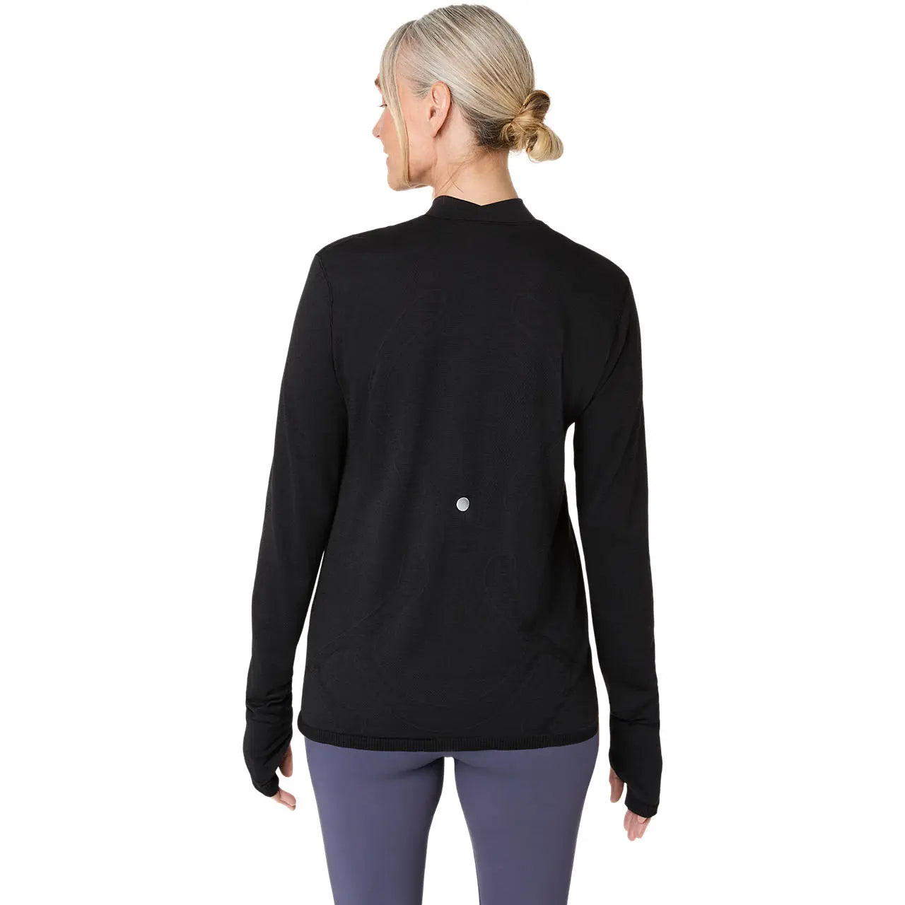 Asics Damenlaufshirt Road Winter Seamless LS Top, Performance Black