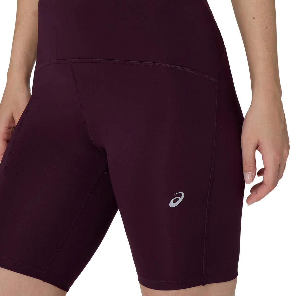 Asics Damenlaufshort Road High Waist 8 IN Sprinter, Dark Aubergine – Bild 