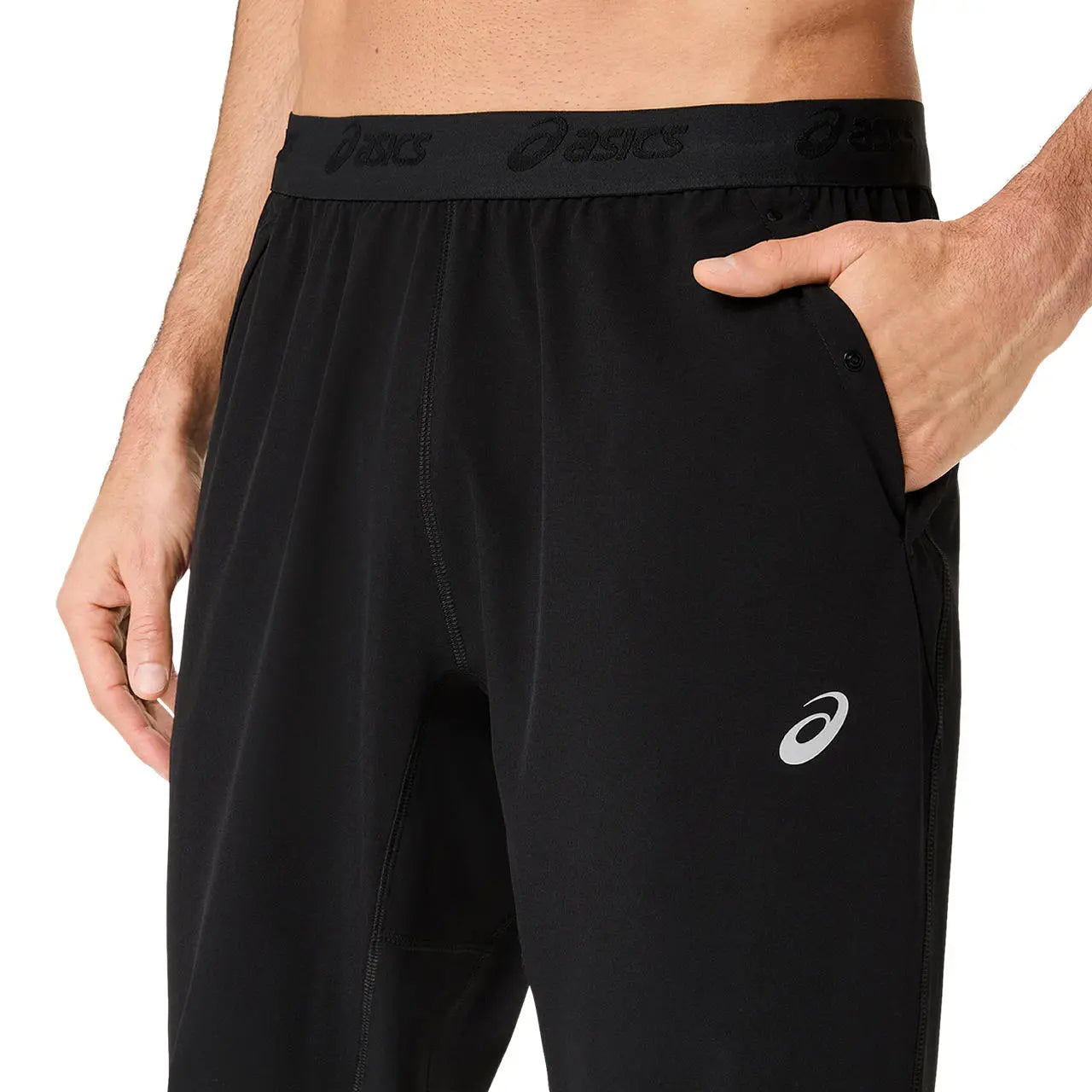 Asics Herrenlaufhose Road Pant, Performance Black