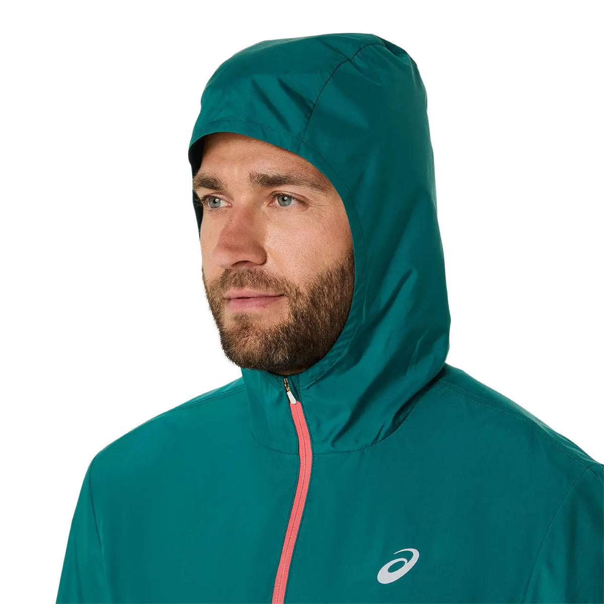Asics Herrenlaufjacke Core Jacket, türkis – Bild 