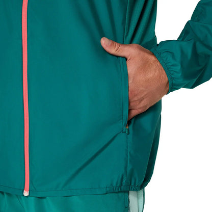 Asics Herrenlaufjacke Core Jacket, türkis