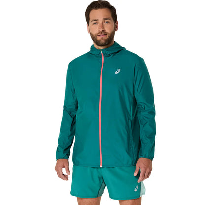 Asics Herrenlaufjacke Core Jacket, türkis