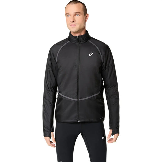 Asics Herrenlaufjacke Road Winter Jacket, performance black – schwarz / S